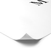 Elegant Calligraphy Classic Weddenschap Welkomstte Poster (Hoek)