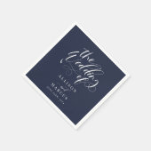 Elegant Calligraphy Classic Wedding Napkins Servet (Hoek)
