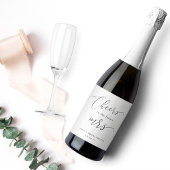 Elegant Calligraphy Future Mrs. Vrijgezellenfeest Wijn Etiket