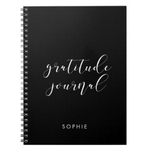 Elegant calligraphy gratitude journal notitieboek