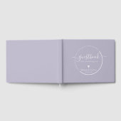 Elegant Calligraphy - Lavender Wedding Gastenboek (Volledig)