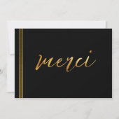 Elegant Calligraphy Merci Custom Hartelijk dank Kaart (Voorkant)