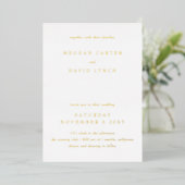 Elegant Calligraphy Modern Wedding Folie Invitatio Folie Uitnodiging (Staand Voorkant)