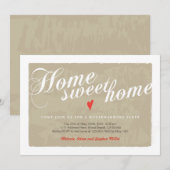 Elegant Calligraphy Moderne Housewarming Invitatio Kaart (Voorkant / Achterkant)