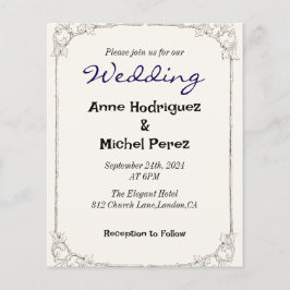 Elegant Calligraphy Monogram Wedding