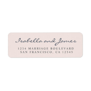 Elegant Calligraphy Names Wedding Return Address L Etiket