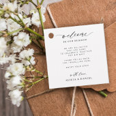 Elegant calligraphy personated bruiloft Welkom Bedankjes Labels