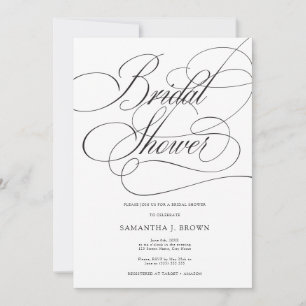 Elegant Calligraphy Photo minimalist Vrijgezellenf Kaart