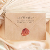 Elegant Calligraphy Return Address Zelfinktende Stempel