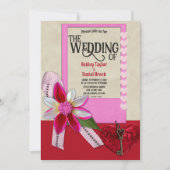Elegant Calligraphy Romantic Decorative Wedding Kaart (Voorkant)