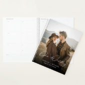 Elegant Calligraphy Script Custom Photo Wedding Planner (Display)