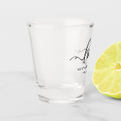 Elegant Calligraphy Script Love Wedding Shot Glas (Links)