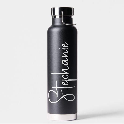Elegant Calligraphy Script Personalized Name Waterfles (Links)