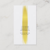 Elegant Calligraphy Script Trendy Gold Plain Luxe Visitekaartje (Achterkant)