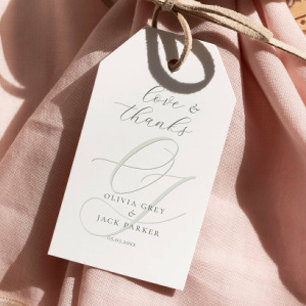 Elegant Calligraphy Script Wedding Cadeaulabel