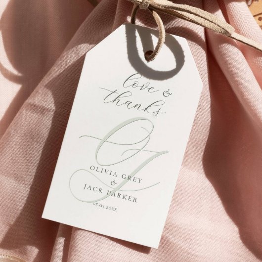 Elegant Calligraphy Script Wedding Cadeaulabel