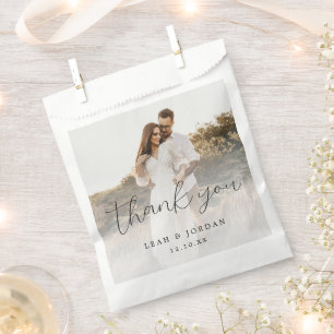 Elegant Calligraphy Wedding Bedankt Bedankzakje
