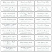 Elegant Calligraphy Wedding Guest Adresetiketten Sticker (Voorkant)