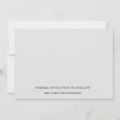 Elegant Calligraphy Wedding Photo Save the date (Achterkant)