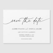 Elegant Calligraphy Wedding Save the Date (Voorkant)