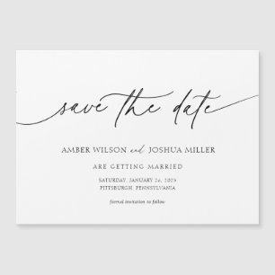 Elegant Calligraphy Wedding Save the Date