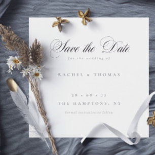 Elegant Calligraphy Wedding Save the Date