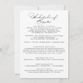 Elegant Calligraphy Wedding Welcome Letter (Achterkant)