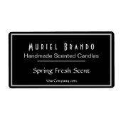 Elegant Candle Company V2 Candle Jar Étiquette (Devant)