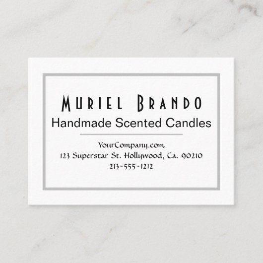 Elegant Candle Company V3 Carte de visite (Devant)