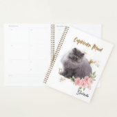 Elegant Capricor Zodiac Cat Planner Notebook (Devant avec enveloppe)