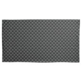 Elegant Carbon Fibre Style Print Background Kussensloop (Voorkant-Links)