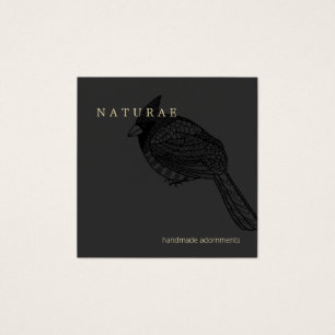 Elegant Cardinaal Bird Creative Designer Vierkante Visitekaartjes