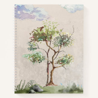 Elégant Carnet Arbre aquarelle