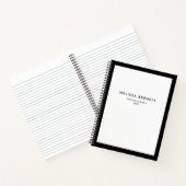 Élégant Carnet blanc minimaliste (Intérieur)