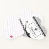 Élégant Carnet d'adresses du Mariage Black Lace Br (Intérieur)