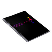 Élégant Carnet d'art d'illustration de chat noir (Côté Droit)
