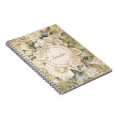Elégant Carnet de bouquet floral aquarelle (Côté Droit)