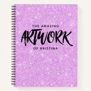 Elégant carnet de croquis de l'artiste Parties sci