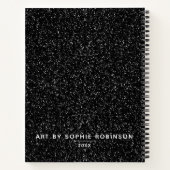 Elégant carnet de croquis de Parties scintillant n (Dos)