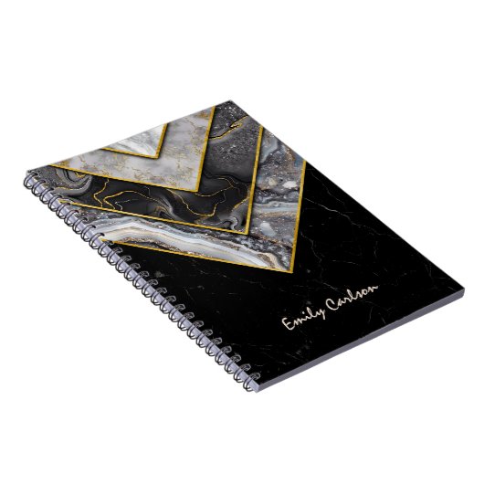 Elégant carnet de croquis géométrique unique en gr (Côté Droit)