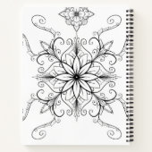 Élégant, carnet de croquis, journal, grand cadeau (Dos)