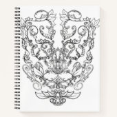 Élégant, carnet de croquis, journal, grand cadeau (Devant)