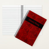 Élégant Carnet de journal des roses rouges (À l'intérieur)