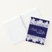 Élégant Carnet de la Bible Bleue Blanche (Intérieur)