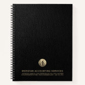 Élégant Carnet de logo comptable (Devant)