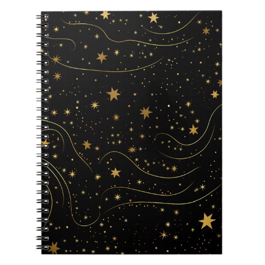 Elégant Carnet de nuit Gold Starry (Devant)