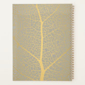 Elégant carnet de rendez-vous Motif Gold Leaf Tree (Dos)