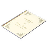 Élégant Carnet de service commémoratif Vintage 1 (Côté gauche)