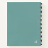 Élégant Carnet du journal des réflexions vertes Tu (Dos)