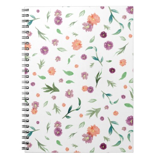 Elégant Carnet Floral - Beau cadeau d'anniversaire (Devant)